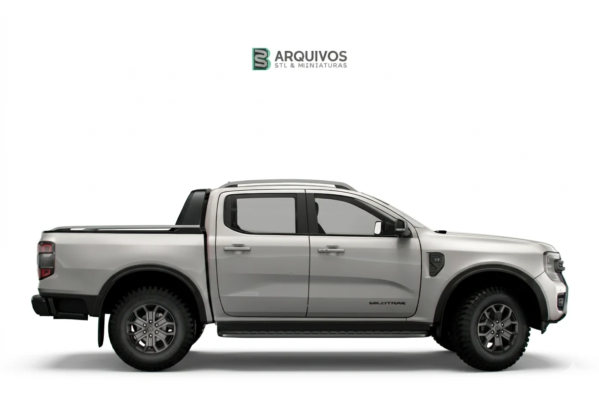 Modelo 3D STL - Ford Ranger Wildtrak Double Cab 2023 — foto 4